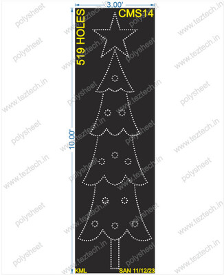 CMS14 Christmas Tree 10X3FEET 519HOLES