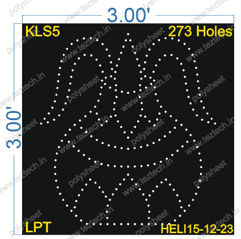 KLS5 KALASH 3X3 FEET 273 HOLES