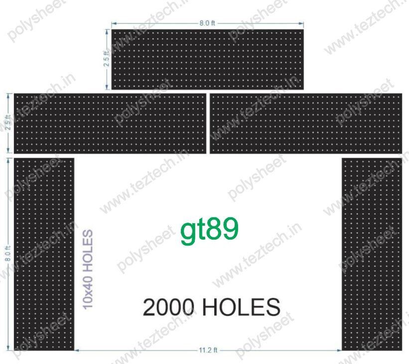 GT89 GATE  13X16FEET TOTAL 2000HOLES (5 PARTS)