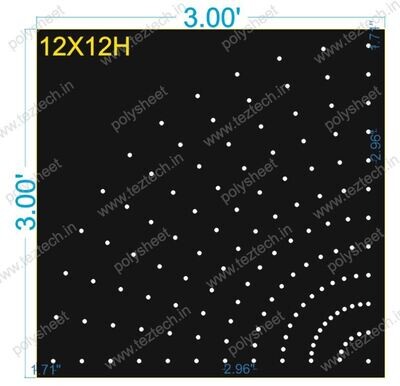 GCR2 GATE CORNER 3X3F 12X12H =144HOLES