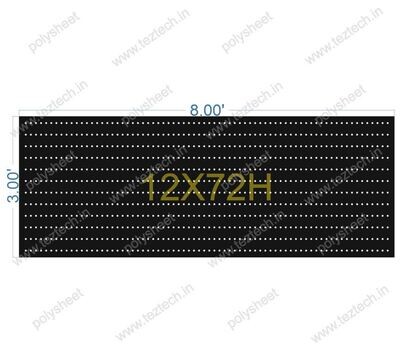 SCR130 3X8 FEET 12X72 HOLES SCREEN TOTAL HOLES=864
