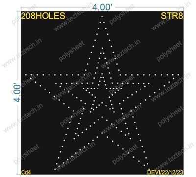 STR8 STAR 4X4FEET 208HOLES