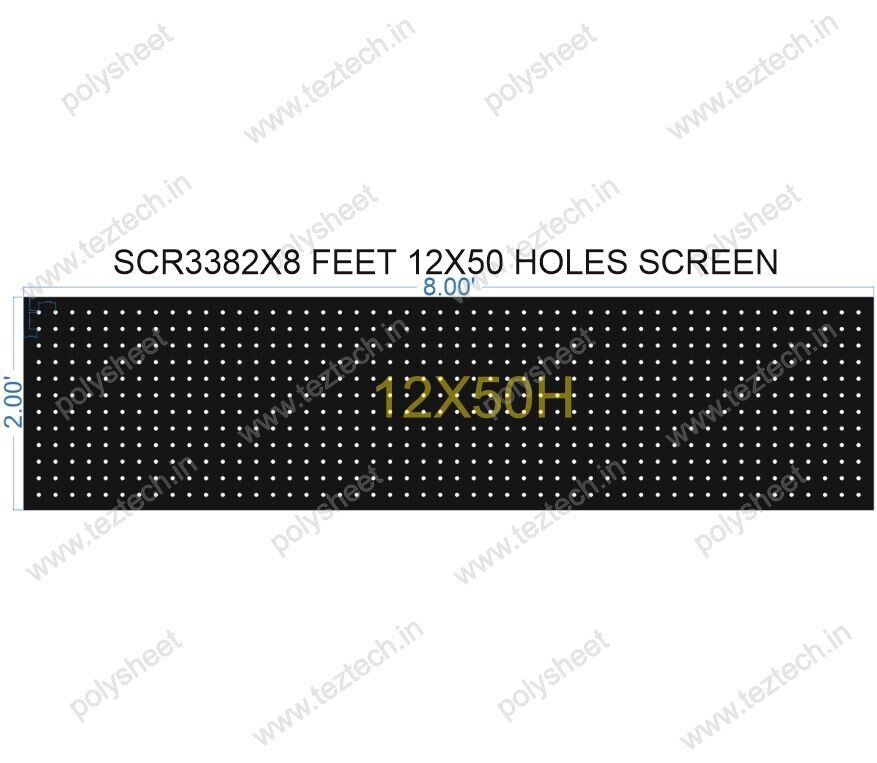 SCR338 2X8 FEET 12X50 HOLES SCREEN TOTAL HOLES=600
