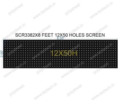 SCR338 2X8 FEET 12X50 HOLES SCREEN TOTAL HOLES=600
