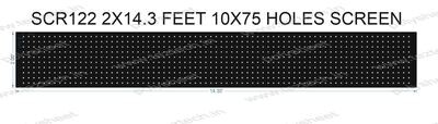 SCR122 2X14.3 FEET 10X75 HOLES SCREEN