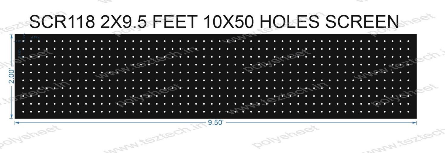 SCR118	2X9.5 FEET 10X50 HOLES SCREEN