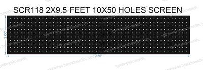 SCR118	2X9.5 FEET 10X50 HOLES SCREEN