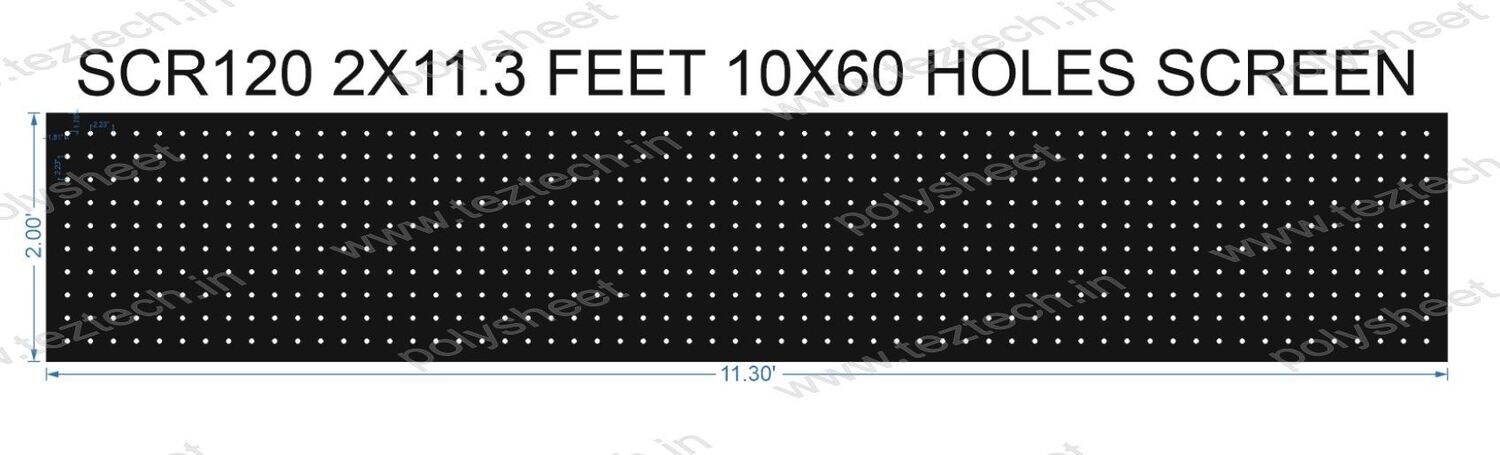 SCR120	2X11.3 FEET 10X60 HOLES SCREEN