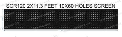 SCR120	2X11.3 FEET 10X60 HOLES SCREEN