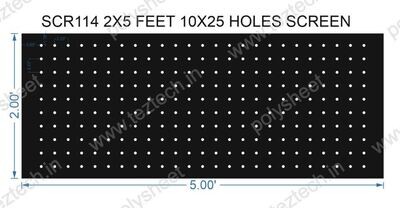 SCR114 2X5 FEET 10X25 HOLES SCREEN