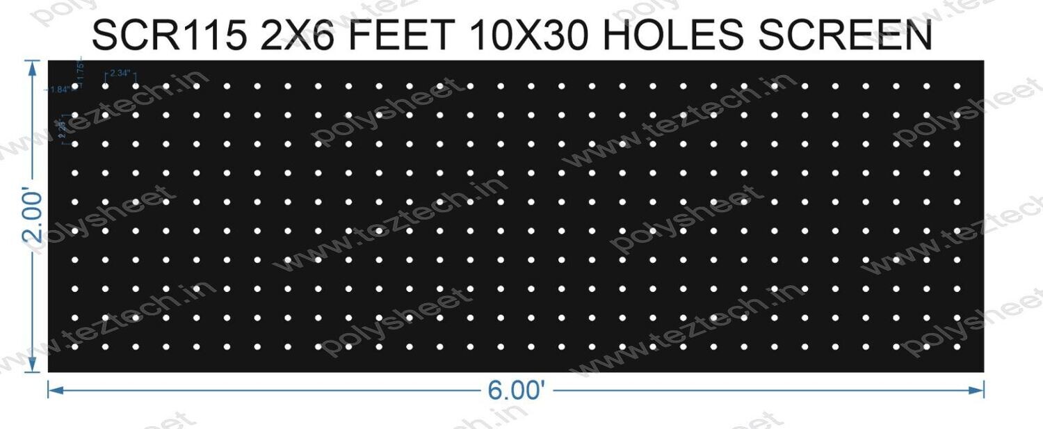 SCR115	2X6 FEET 10X30 HOLES SCREEN