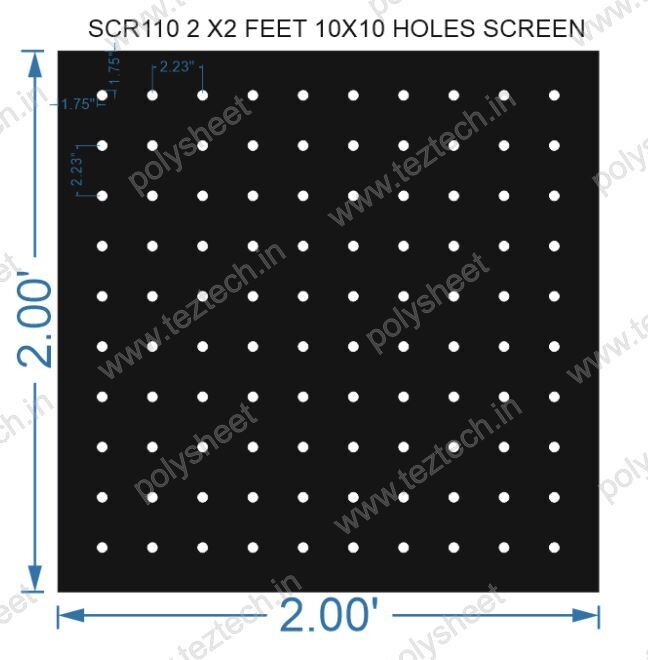SCR110	2X2 FEET 10X10 HOLES SCREEN