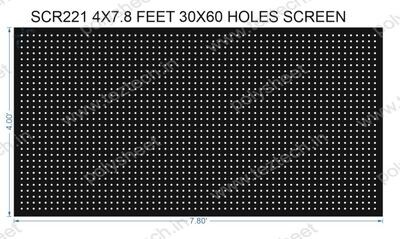 SCR221	4X7.8 FEET 30X60 HOLES SCREEN TOTAL HOLES=1800