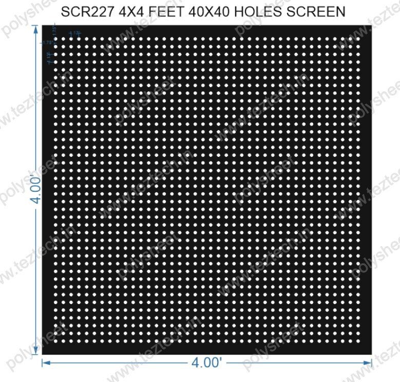 SCR227	4X4 FEET 40X40 HOLES SCREEN TOTAL HOLES=1600