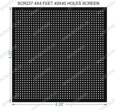SCR227	4X4 FEET 40X40 HOLES SCREEN TOTAL HOLES=1600