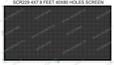 SCR229	4X7.8 FEET 40X80 HOLES SCREEN TOTAL HOLES=3200