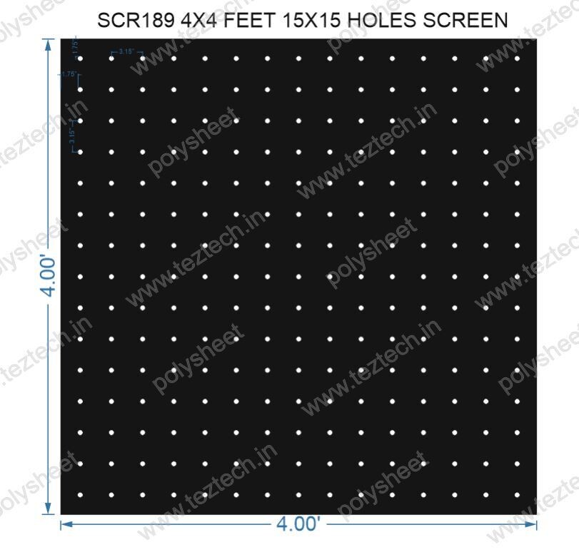 SCR189	4X4 FEET 15X15 HOLES SCREEN TOTAL HOLES=225