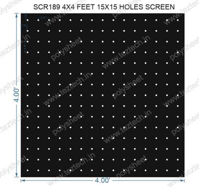 SCR189	4X4 FEET 15X15 HOLES SCREEN TOTAL HOLES=225