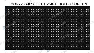 SCR226	4X7.8 FEET 25X50 HOLES SCREEN TOTAL HOLES=1250