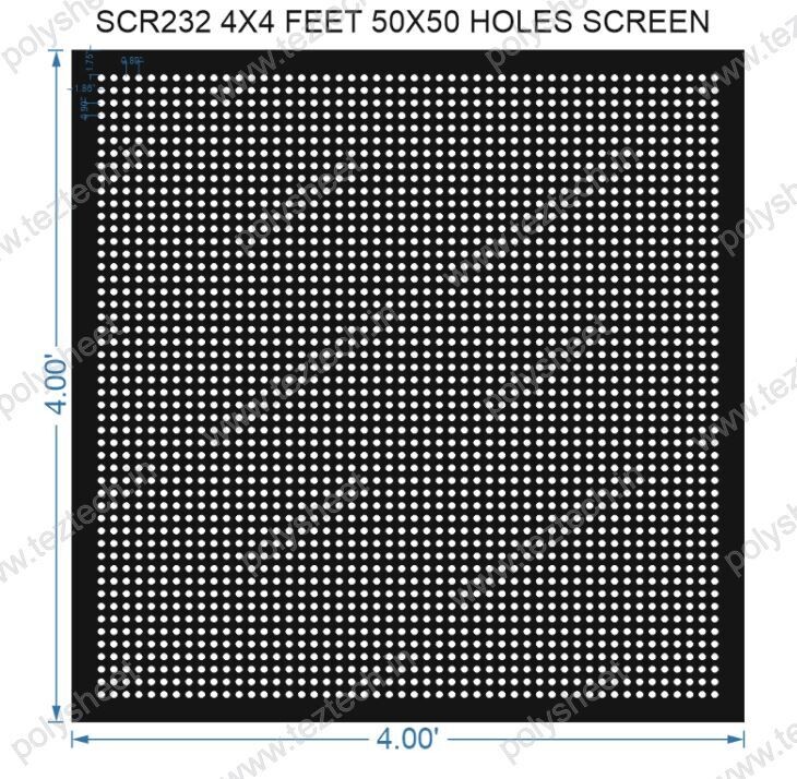 SCR232	4X4 FEET 50X50 HOLES SCREEN TOTAL HOLES=2500