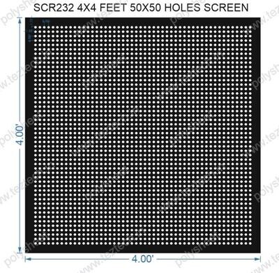 SCR232	4X4 FEET 50X50 HOLES SCREEN TOTAL HOLES=2500