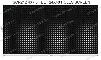 SCR212	4X7.8 FEET 24X48 HOLES SCREEN TOTAL HOLES=1152