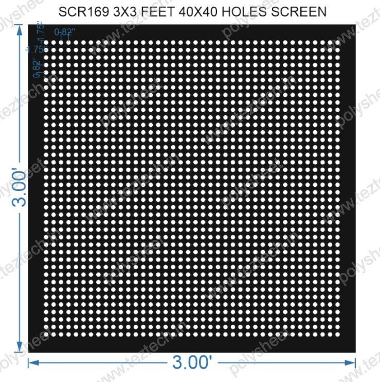 SCR169	3X3 FEET 40X40 HOLES SCREEN