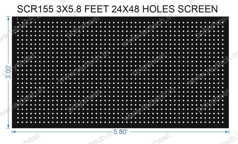 SCR155	3X5.8 FEET 24X48 HOLES SCREEN TOTAL HOLES=1152
