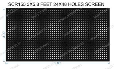 SCR155	3X5.8 FEET 24X48 HOLES SCREEN TOTAL HOLES=1152