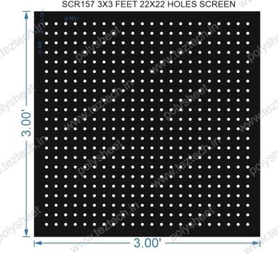 SCR157	3X3 FEET 22X22 HOLES SCREEN TOTAL HOLES=484