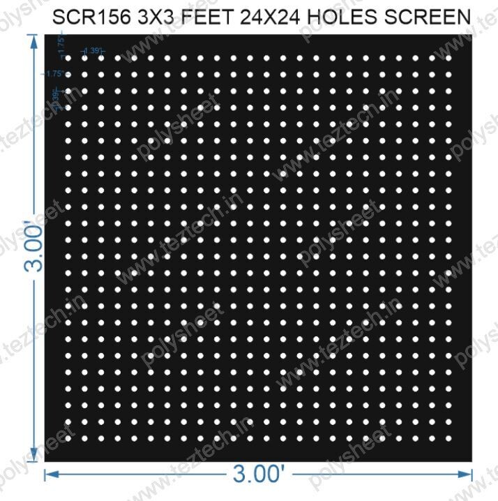 SCR156	3X3 FEET 24X24 HOLES SCREEN TOTAL HOLES=576