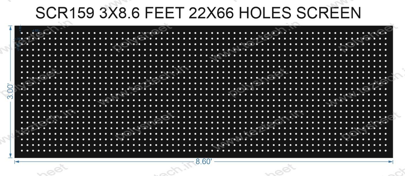 SCR159	3X8.6 FEET 22X66 HOLES SCREEN