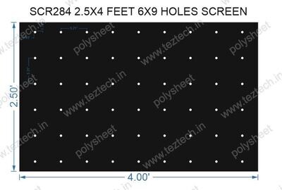 SCR284	2.5X4 FEET 6X9 HOLES SCREEN TOTAL HOLES=54
