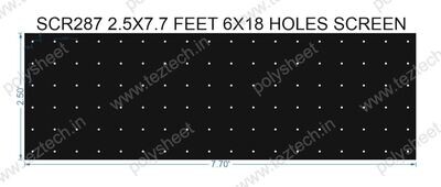 SCR287	2.5X7.7 FEET 6X18 HOLES SCREEN TOTAL HOLES=108