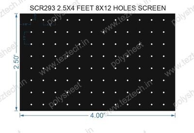SCR293	2.5X4 FEET 8X12 HOLES SCREEN TOTAL HOLES=96