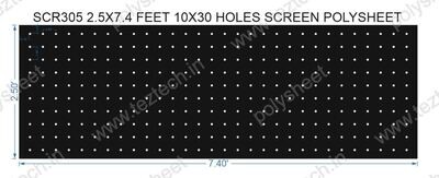 SCR305	2.5X7.4 FEET 10X30 HOLES SCREEN TOTAL HOLES=300