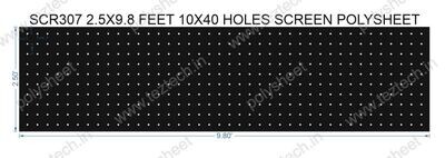 SCR307	2.5X9.8 FEET 10X40 HOLES SCREEN TOTAL HOLES=400