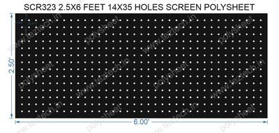 SCR323	2.5X6 FEET 14X35 HOLES SCREEN TOTAL HOLES=490