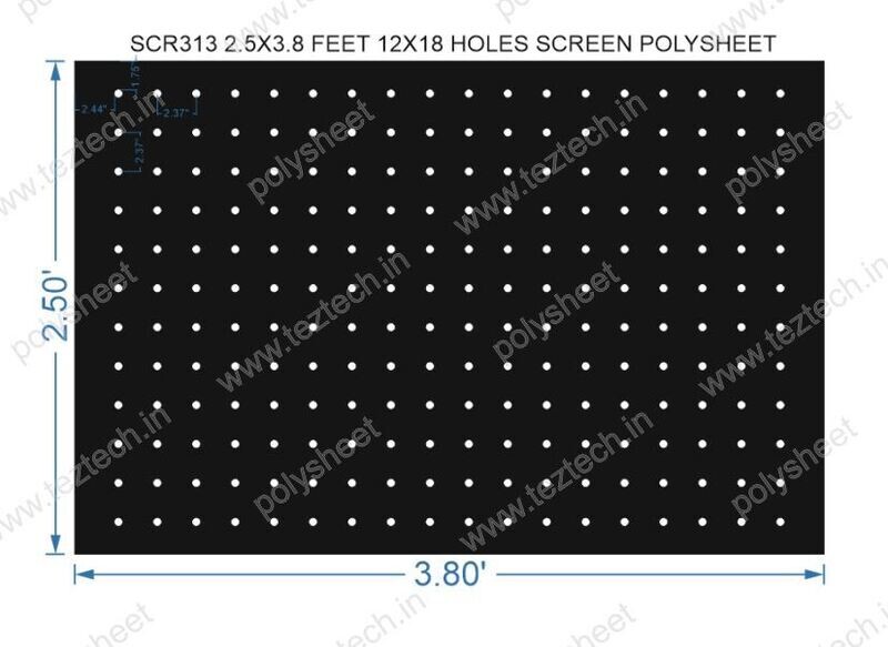 SCR313	2.5X3.8 FEET 12X18 HOLES SCREEN TOTAL HOLES=216