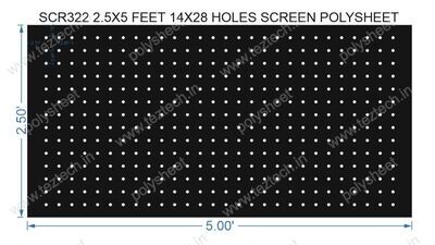 SCR322	2.5X5 FEET 14X28 HOLES SCREEN TOTAL HOLES=392