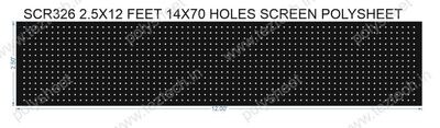 SCR326	2.5X12 FEET 14X70 HOLES SCREEN TOTAL HOLES=980