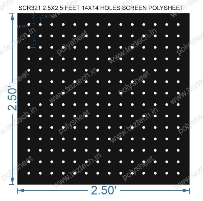 SCR321	2.5X2.5 FEET 14X14 HOLES SCREEN TOTAL HOLES=196