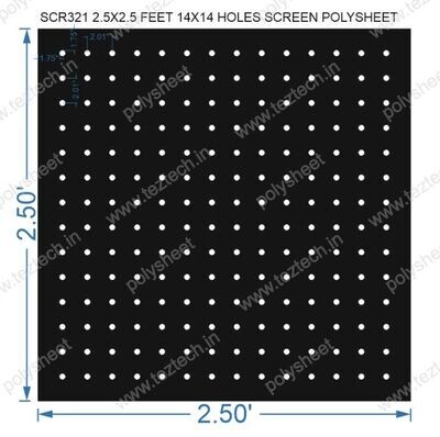 SCR321	2.5X2.5 FEET 14X14 HOLES SCREEN TOTAL HOLES=196