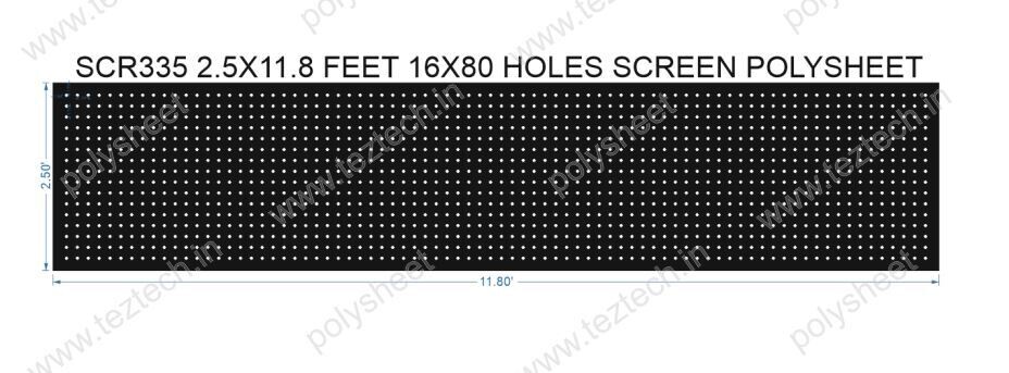 SCR335	2.5X11.8 FEET 16X80 HOLES SCREEN TOTAL HOLES=1280