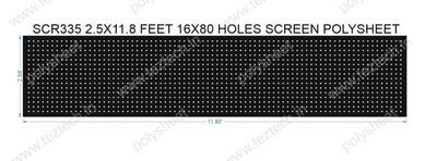 SCR335	2.5X11.8 FEET 16X80 HOLES SCREEN TOTAL HOLES=1280