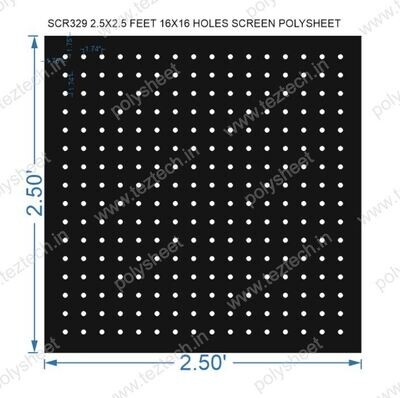 SCR329	2.5X2.5 FEET 16X16 HOLES SCREEN TOTAL HOLES=256
