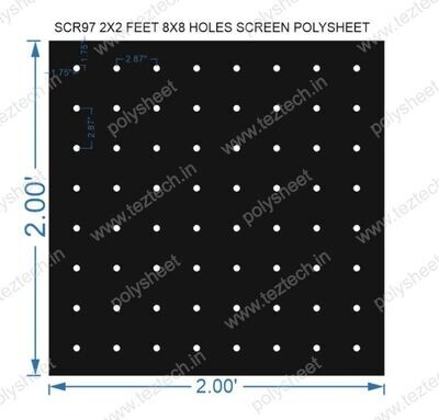 SCR97	2X2 FEET 8X8 HOLES SCREEN POLYSHEET