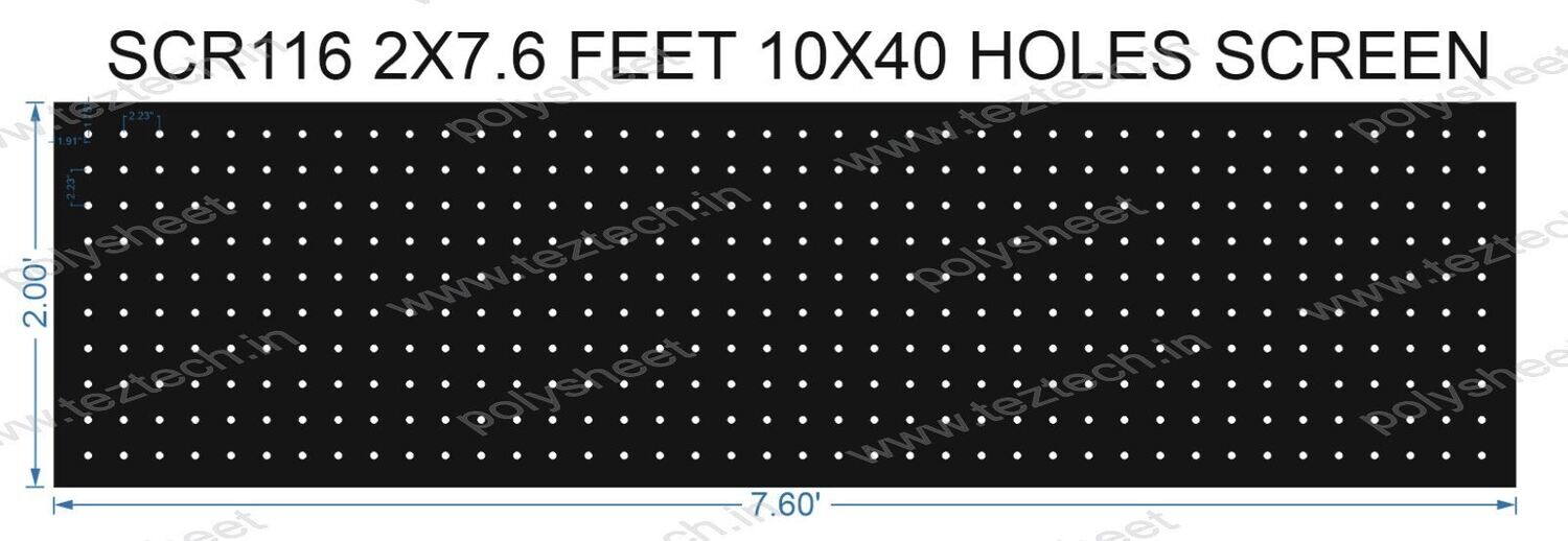 SCR116	2X7.6 FEET 10X40 HOLES SCREEN