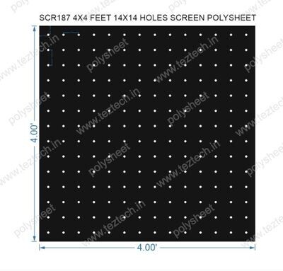 SCR187	4X4 FEET 14X14 HOLES SCREEN TOTAL HOLES=196