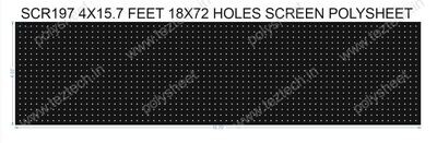 SCR197	4X15.7 FEET 18X72 HOLES SCREEN TOTAL HOLES=1296